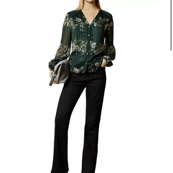 Ted Baker Green Floral Blouse - Picture 5 of 7